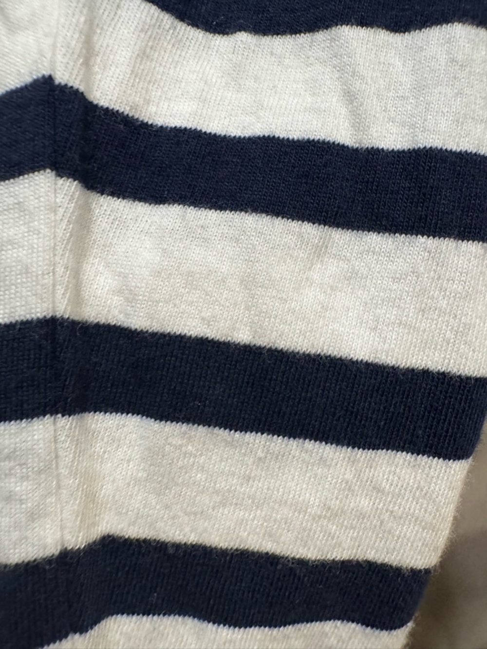 Madewell 100% Cotton Northside Long Sleeve Tee in Stripe Navy & White - XS - Picture 6 of 11